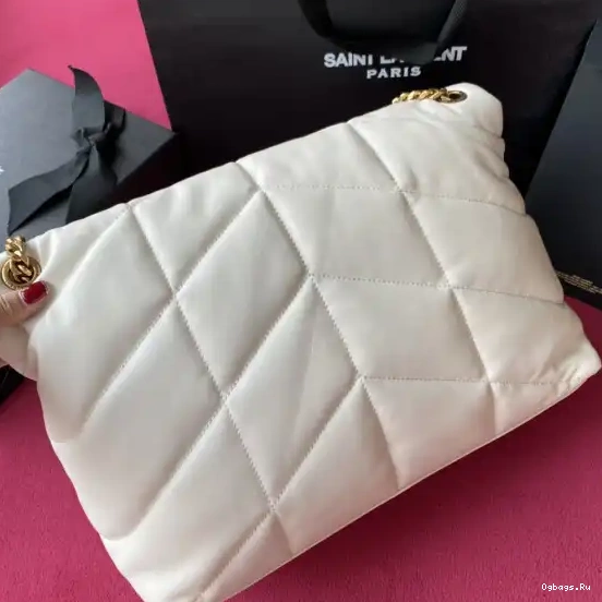 PUFFER QUILTED BAG IN MEDIUM YSL LAMBSKIN 0528